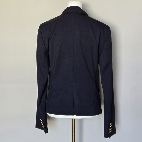 Brooks Brothers Stellita Fit U.S. Golf Assoc Gold Button Navy Wool Blazer 4 - Picture 11 of 12